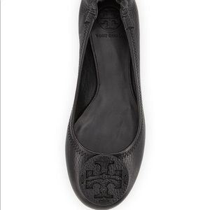 Tory Burch black Reva Flats